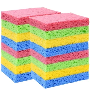 Kitchen Scrub Sponges for Dishes Cleaning 16 Pack Compressed Sponges