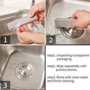 Grey Pumice Stick Cleaner For Versatile Household Cleaning (6 Packs)